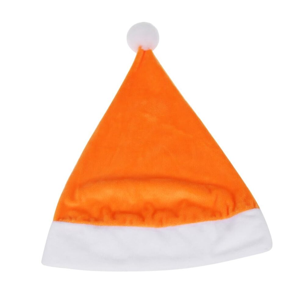 5052 Christmas Hat Santa Hat Orange Santa Claus for Kid Adult Unisex